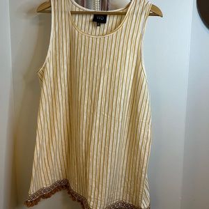 Gold stripes XL tunic